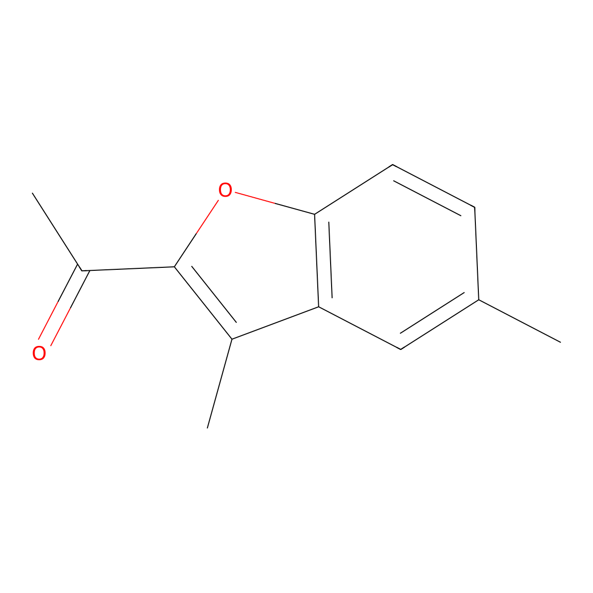 1-(3,5-Dimethyl-1-benzofuran-2-yl)ethanone molecular structure, CAS 10445-51-9
