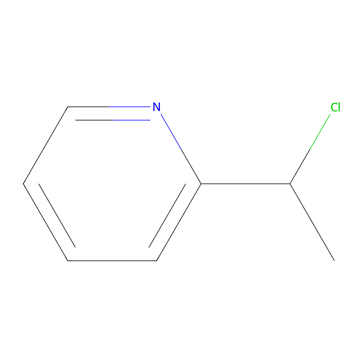 2-(1-Chloroethyl)pyridine molecular structure, CAS 10445-92-8