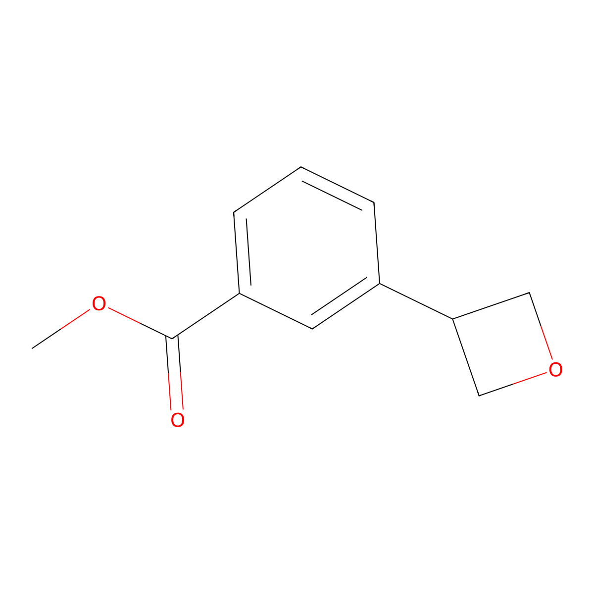 Methyl 3-(oxetan-3-yl)benzoate molecular structure, CAS 1044507-47-2