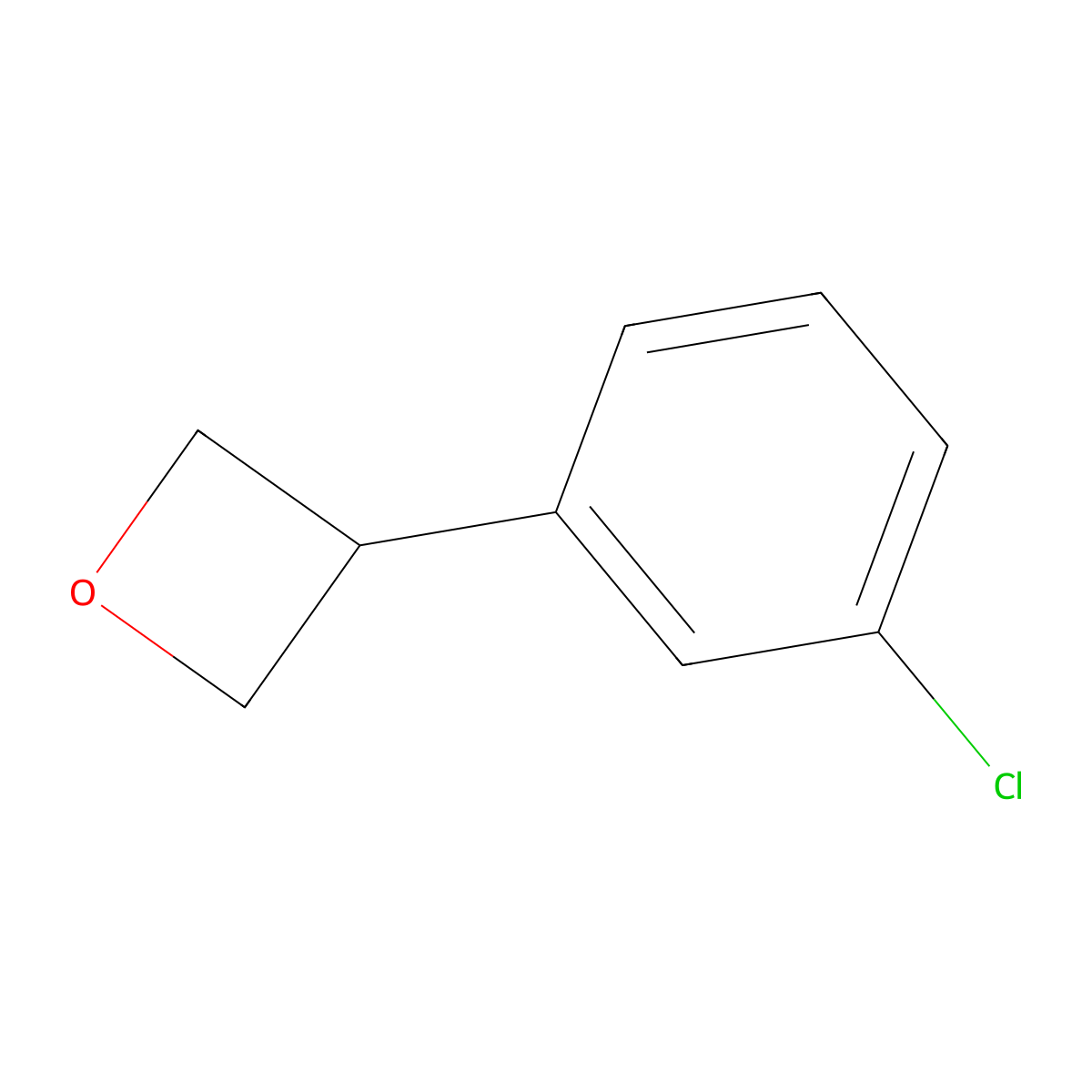 3-(3-Chlorophenyl)oxetane molecular structure, CAS 1044507-51-8