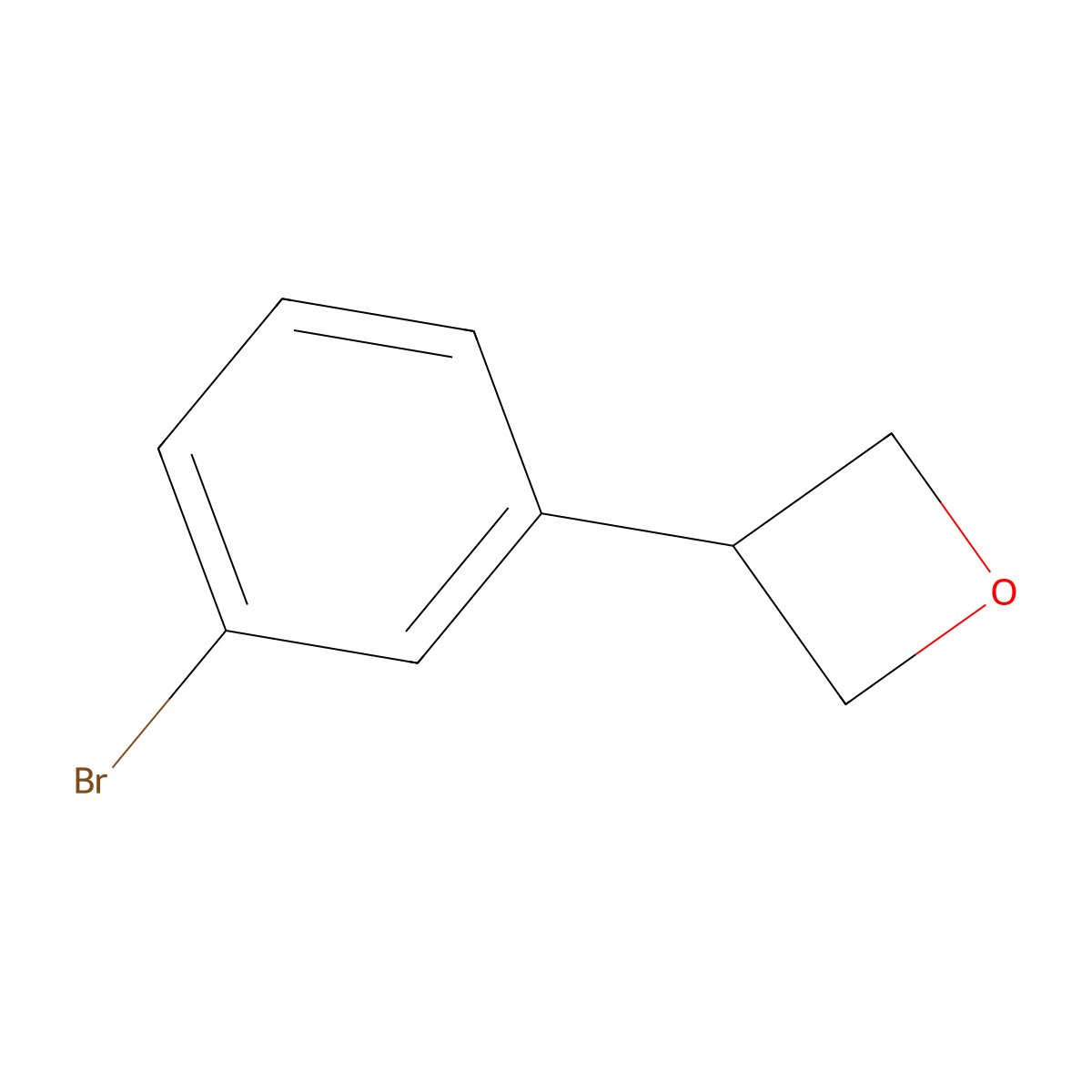 3-(3-Bromophenyl)oxetane molecular structure, CAS 1044507-52-9
