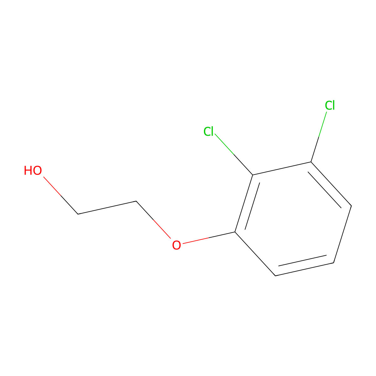 2-(2,3-Dichlorophenoxy)ethanol molecular structure, CAS 104451-19-6