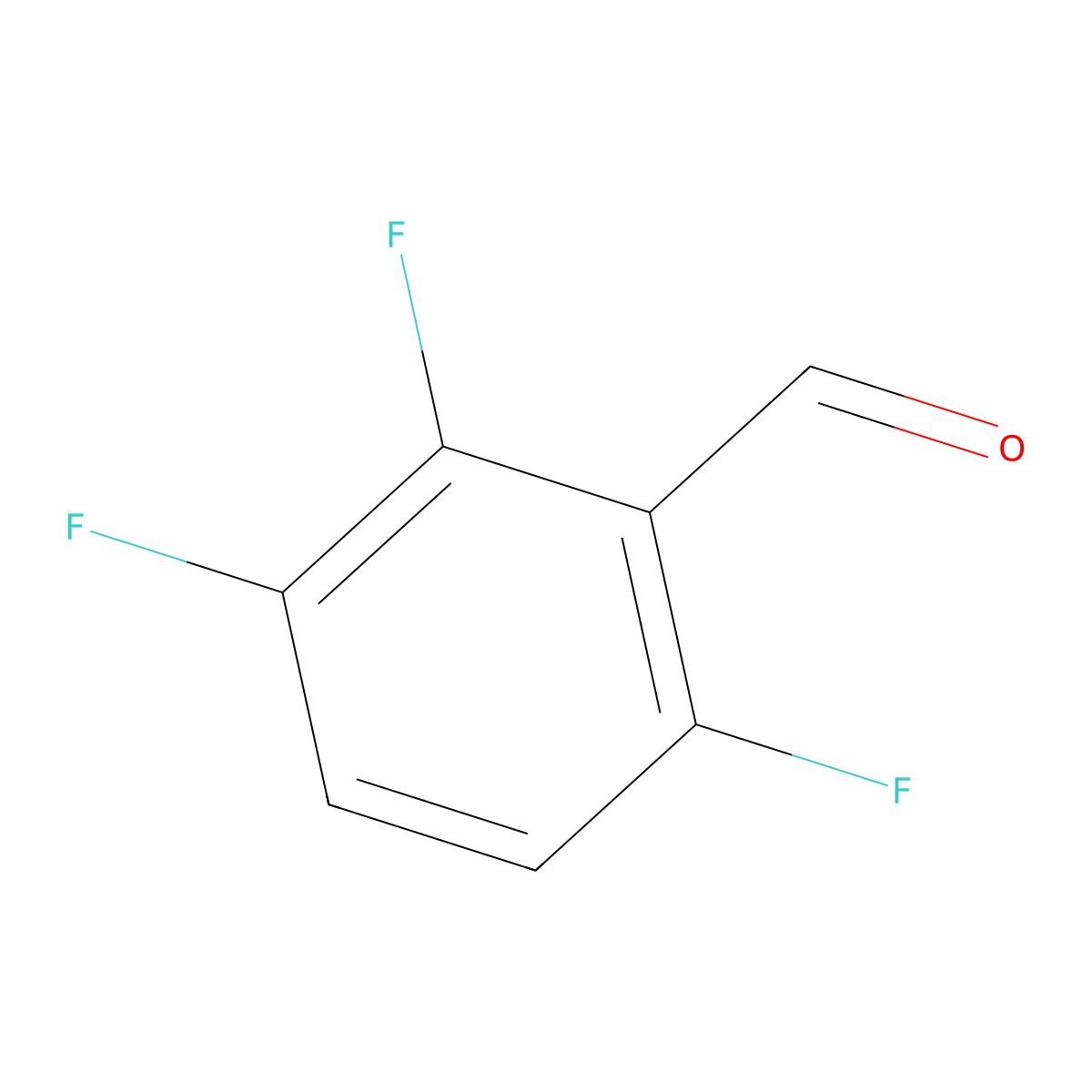 2,3,6-Trifluorobenzaldehyde molecular structure, CAS 104451-70-9