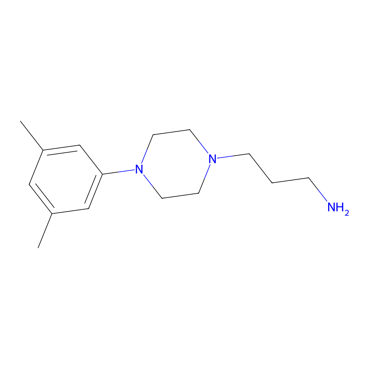 {3-[4-(3,5-Dimethylphenyl)piperazin-1-yl]propyl}amine molecular structure, CAS 1044528-82-6
