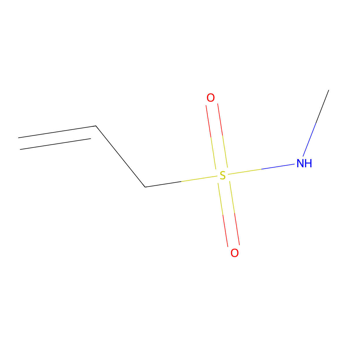 N-methylprop-2-ene-1-sulfonamide molecular structure, CAS 104459-65-6