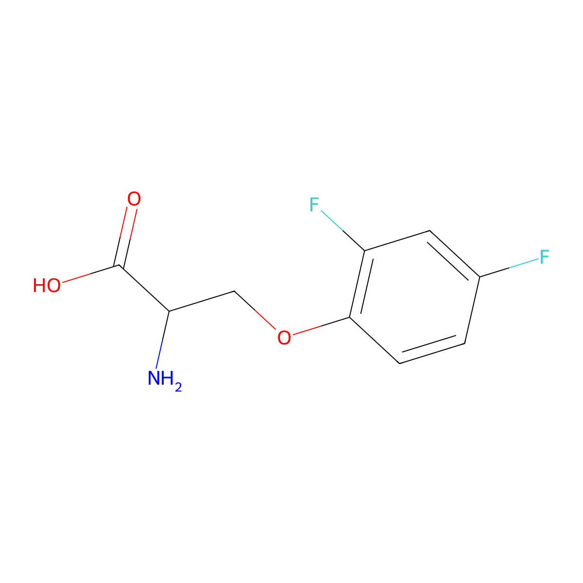 O-(2,4-Difluorophenyl)-L-serine molecular structure, CAS 1044596-89-5