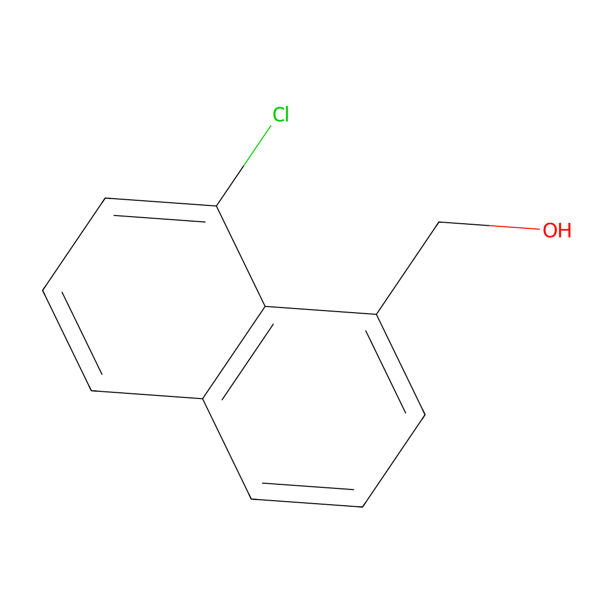 (8-Chloronaphthalen-1-yl)methanol molecular structure, CAS 10446-06-7