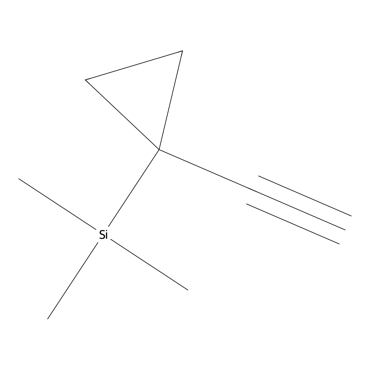 Silane, (1-ethynylcyclopropyl)trimethyl-(9CI) molecular structure, CAS 104463-26-5