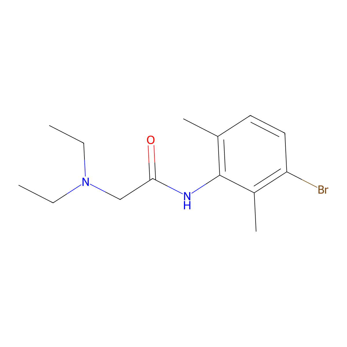 3-Bromo Lidocaine molecular structure, CAS 1044658-01-6