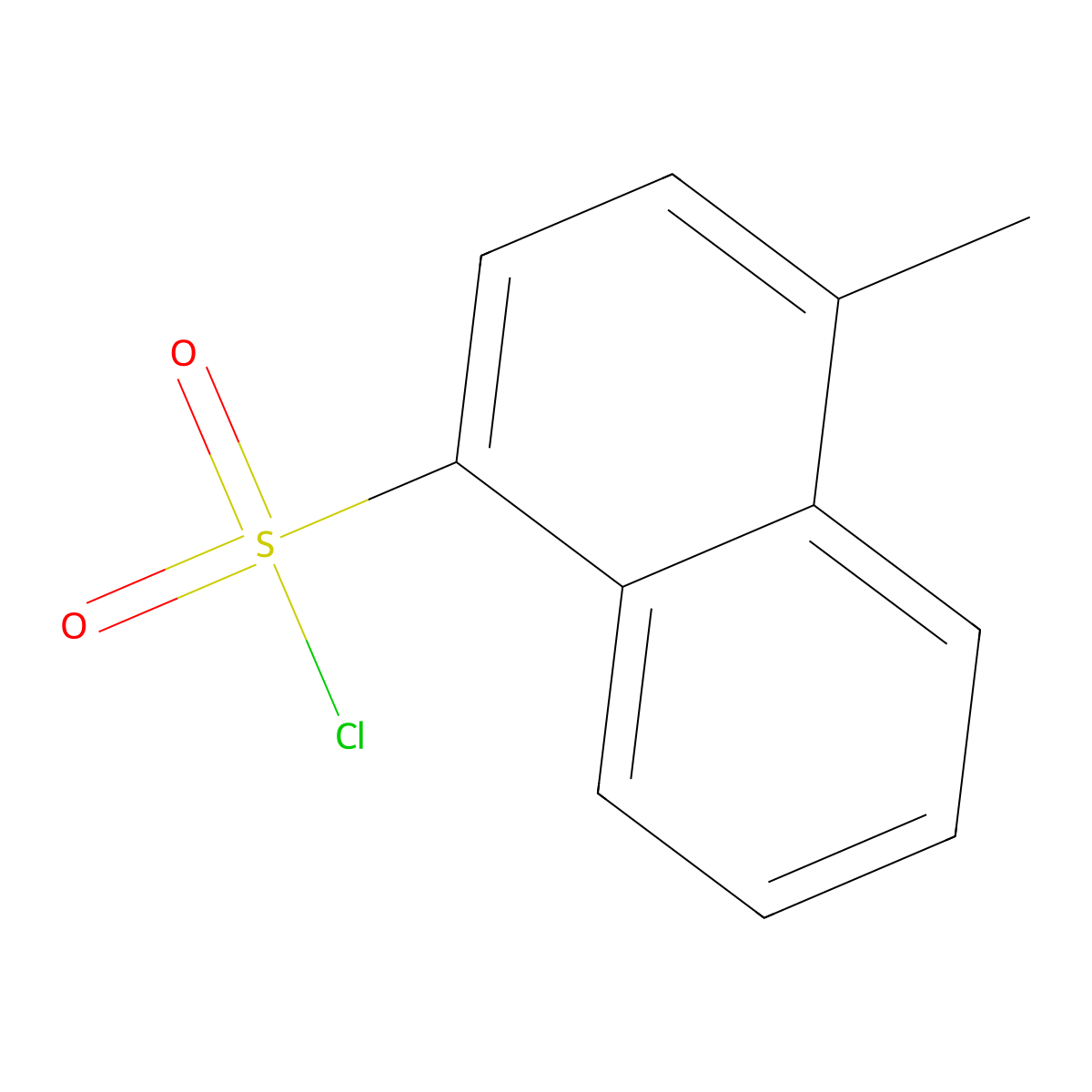 4-methylnaphthalene-1-sulfonyl Chloride molecular structure, CAS 10447-11-7