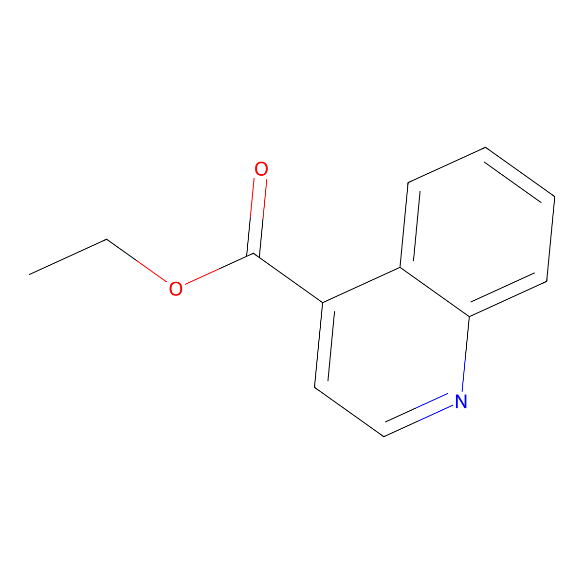 Ethyl quinoline-4-carboxylate molecular structure, CAS 10447-29-7