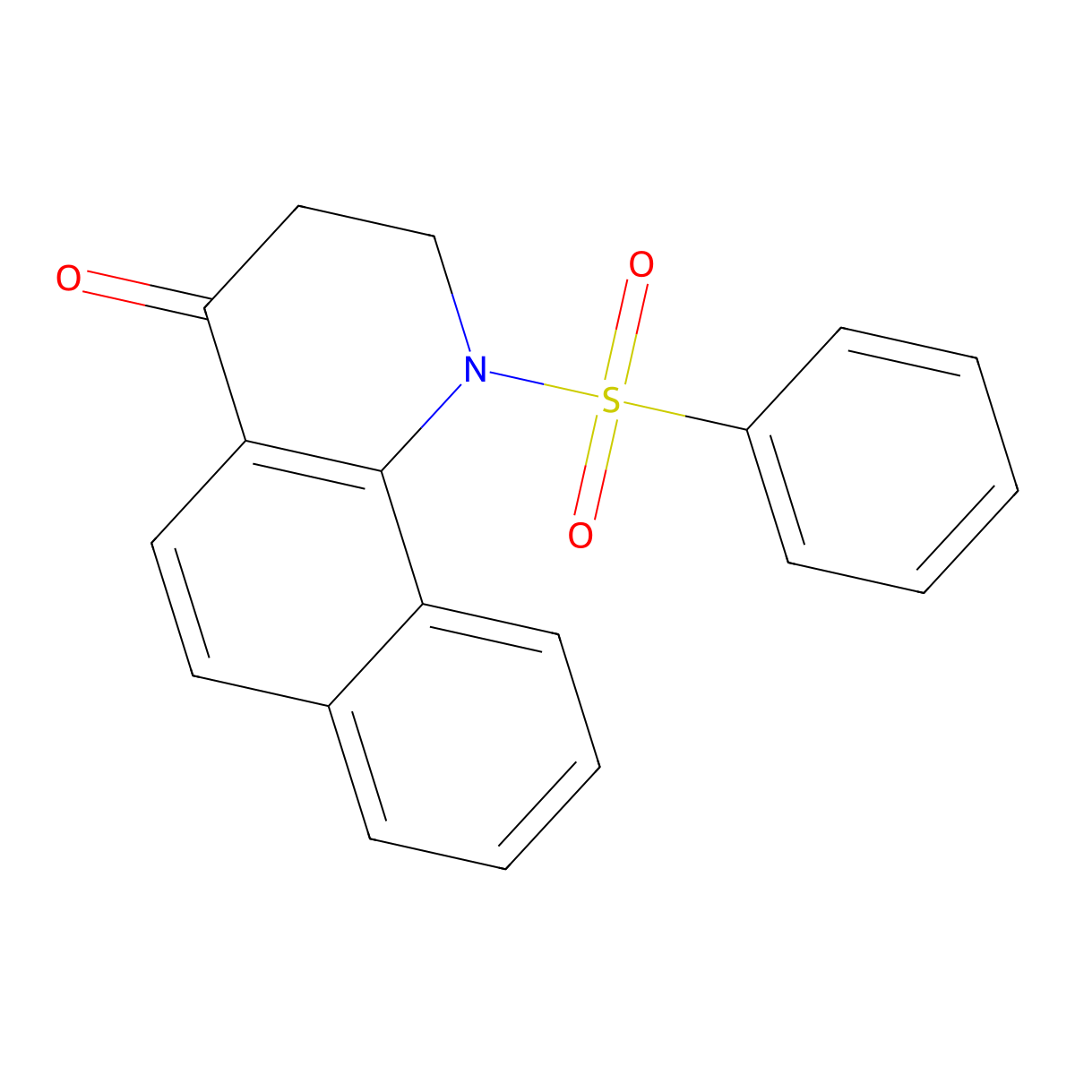 1-(phenylsulfonyl)-2,3-dihydrobenzo[h]quinolin-4(1H)-one molecular structure, CAS 10447-51-5