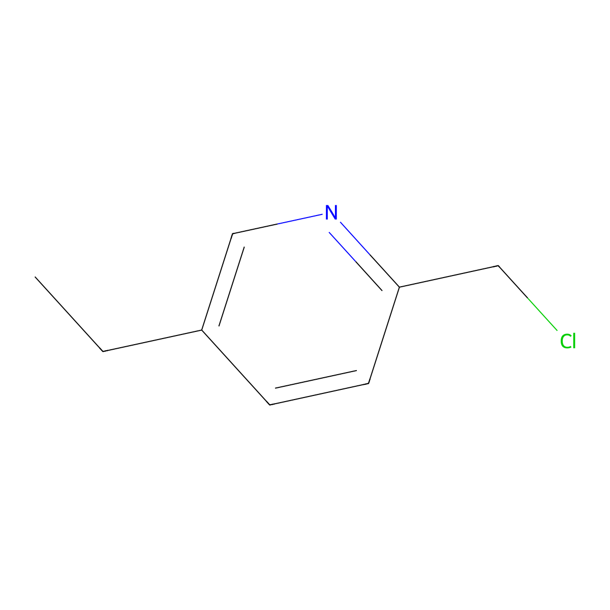 2-(Chloromethyl)-5-ethylpyridine molecular structure, CAS 10447-76-4