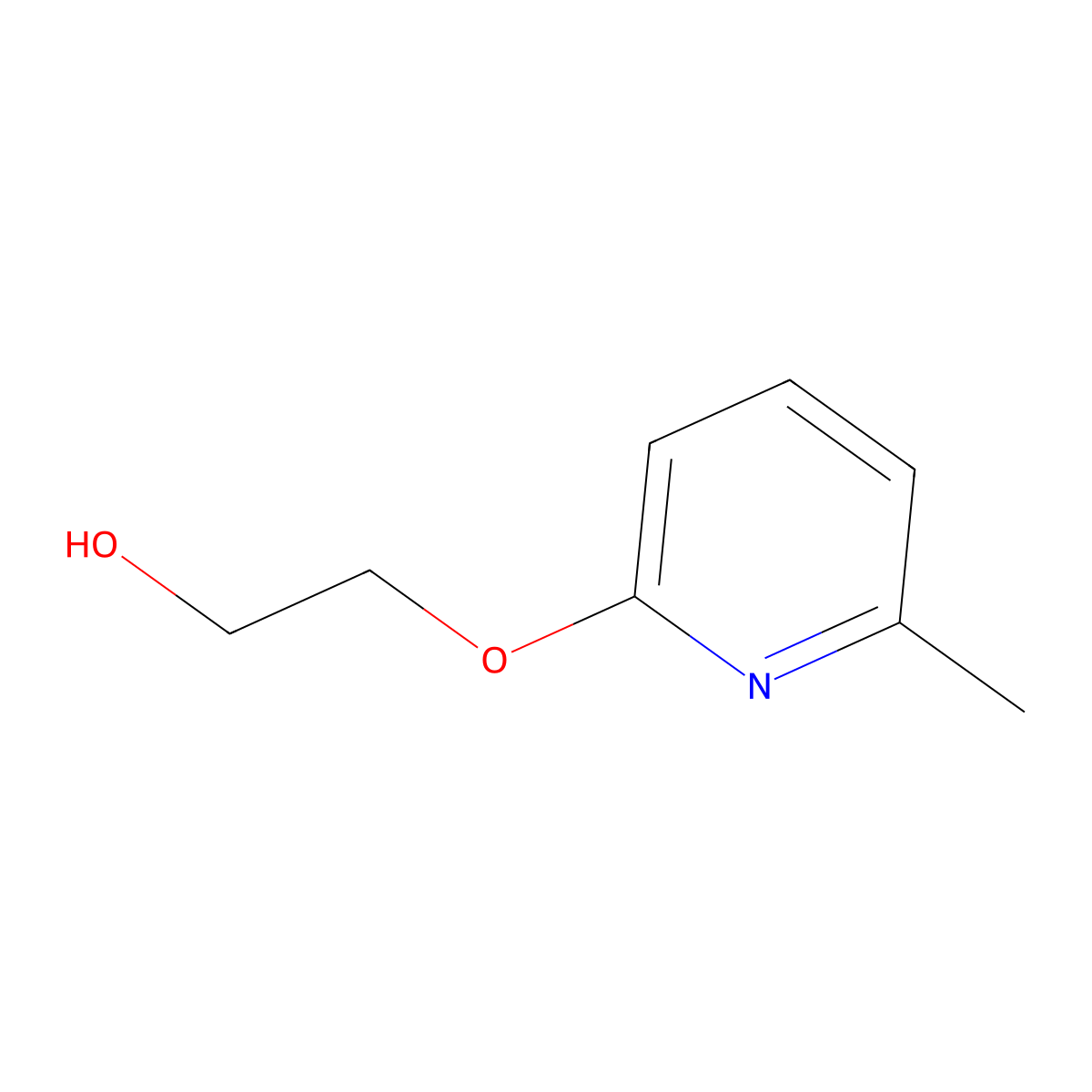 2-(6-Methylpyridin-2-yloxy)ethanol molecular structure, CAS 104472-97-1
