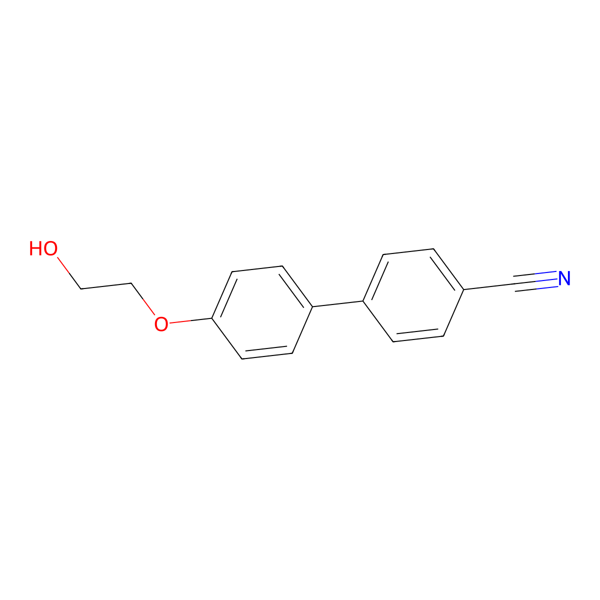 4'-(2-Hydroxyethoxy)[1,1'-biphenyl]-4-carbonitrile molecular structure, CAS 104473-58-7