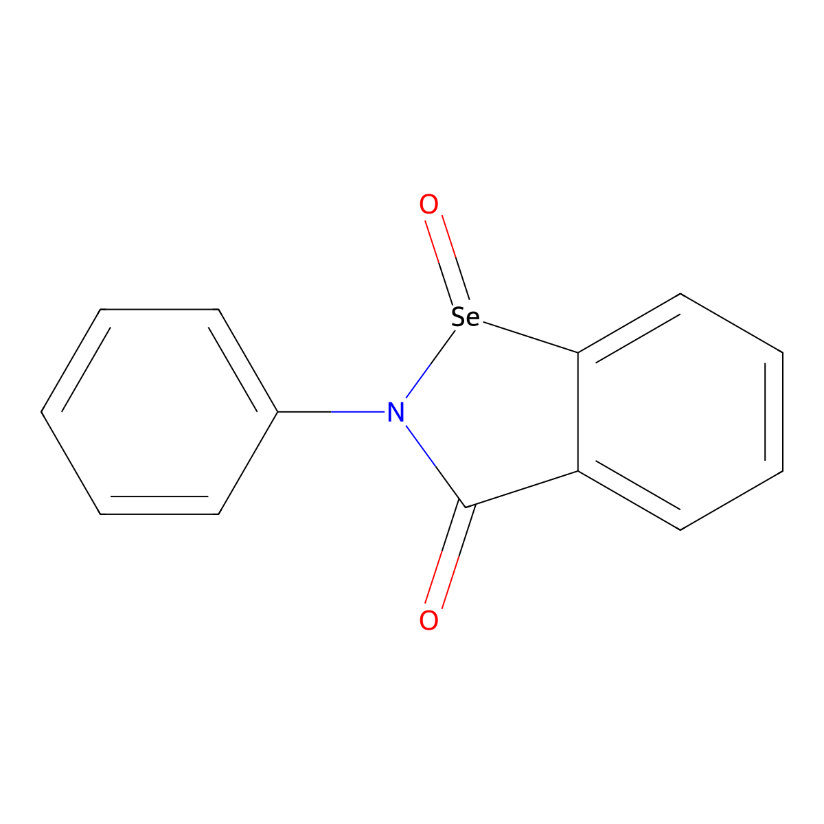 Ebselen Oxide molecular structure, CAS 104473-83-8