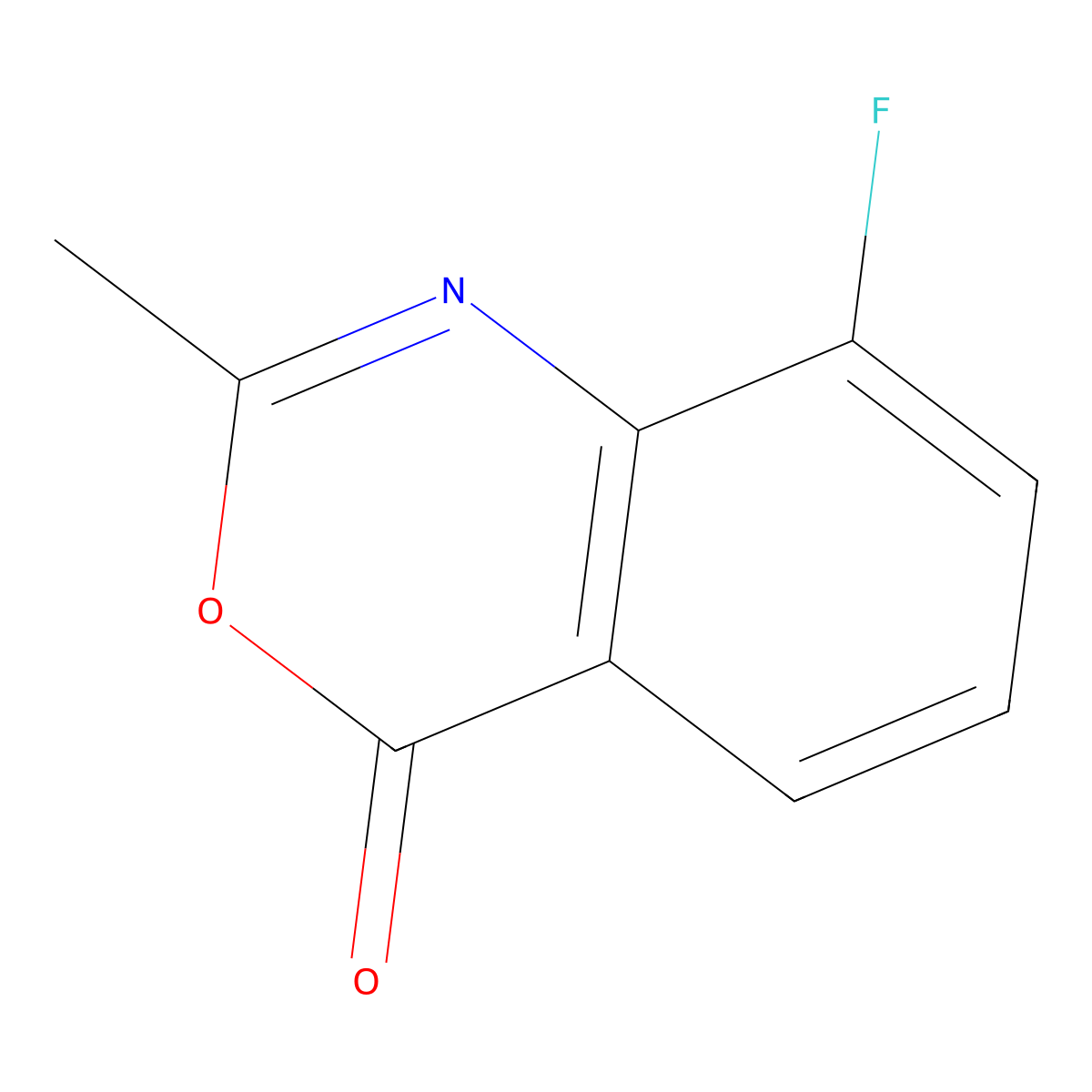 8-fluoro-2-methyl-4H-benzo[d][1,3]oxazin-4-one molecular structure, CAS 1044749-59-8