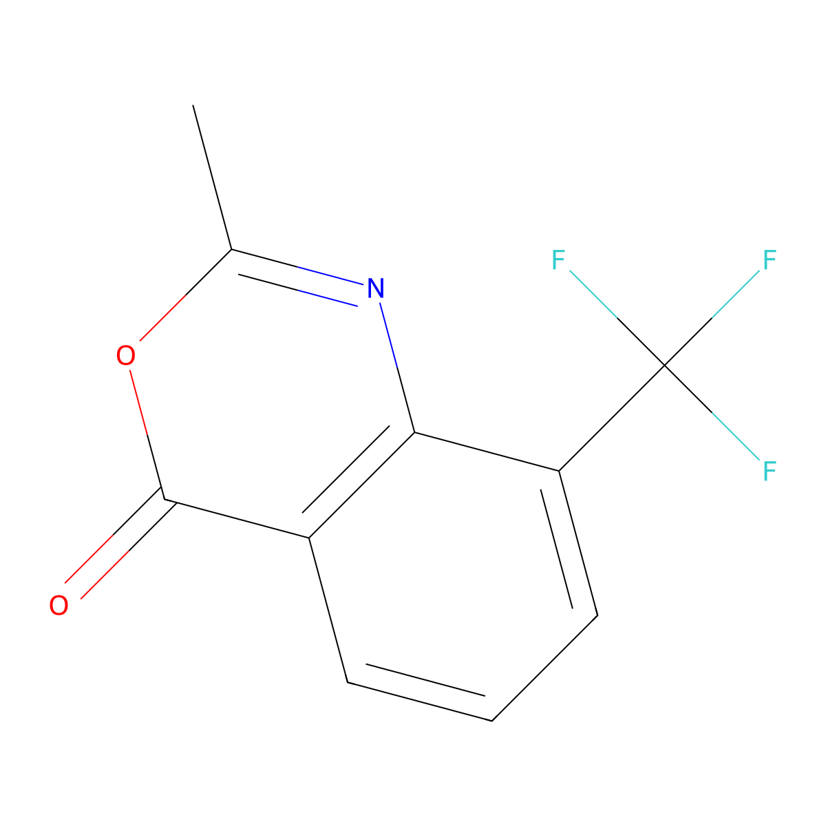 2-methyl-8-(trifluoromethyl)-4H-3,1-benzoxazin-4-one molecular structure, CAS 1044749-60-1