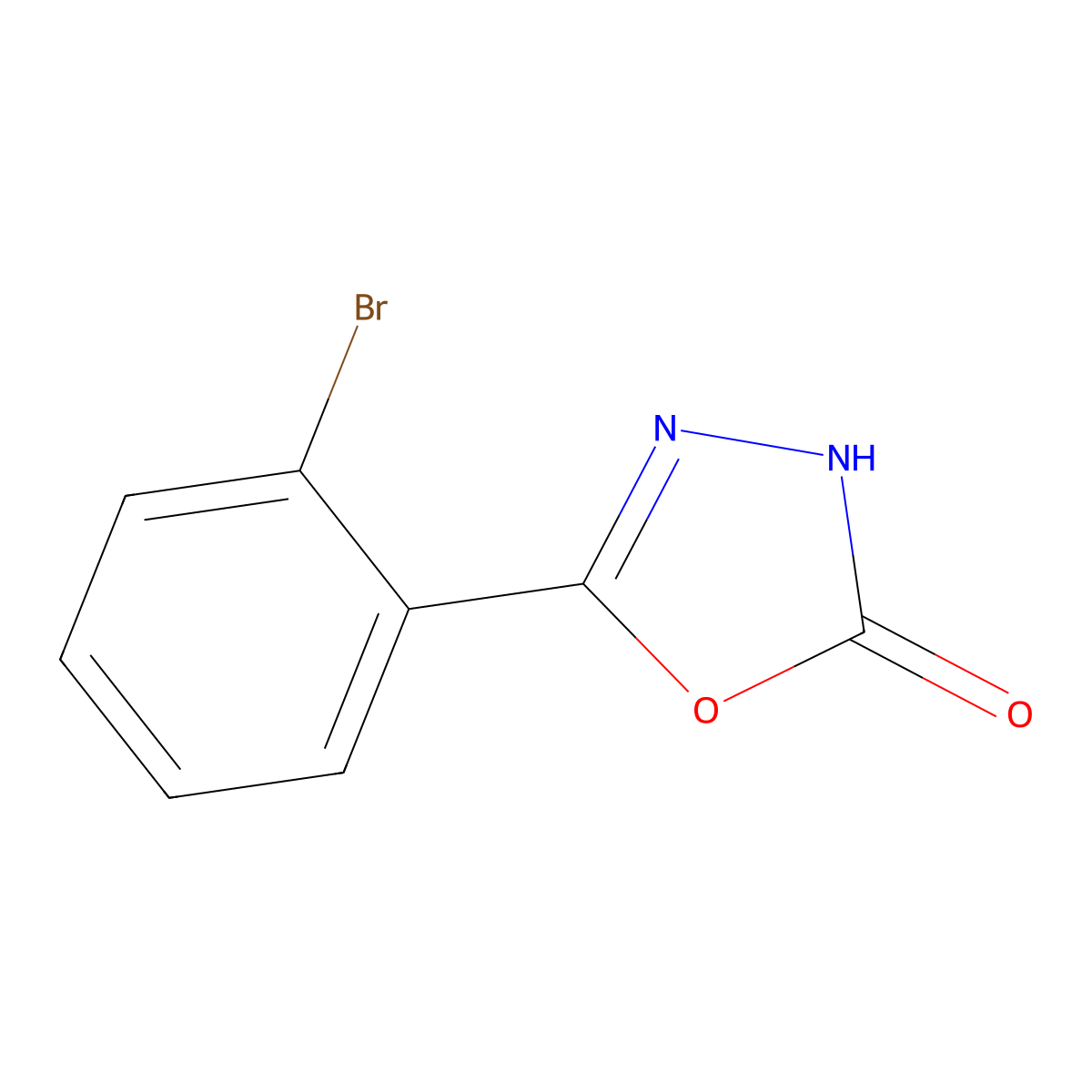 5-(2-Bromophenyl)-1,3,4-oxadiazol-2-ol molecular structure, CAS 1044766-10-0