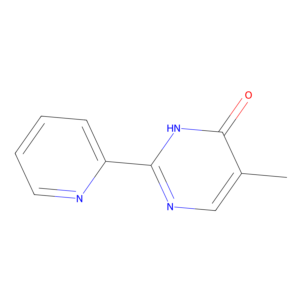 5-Methyl-2-(pyridin-2-yl)pyrimidin-4(3H)-one molecular structure, CAS 1044768-25-3