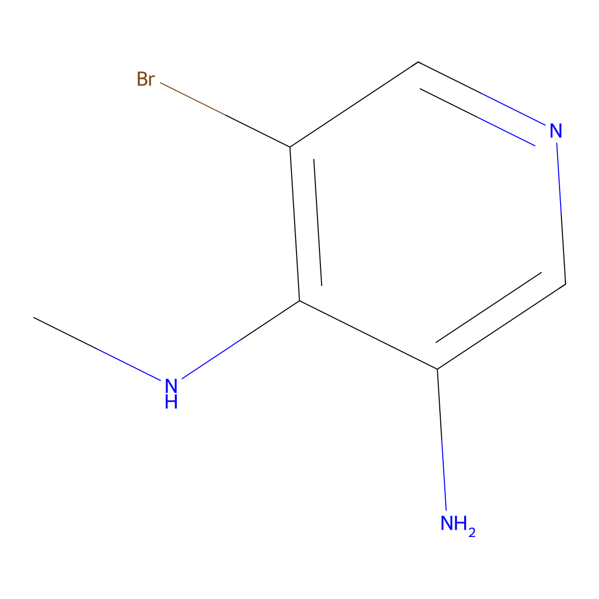 5-bromo-N4-methylpyridine-3,4-diamine molecular structure, CAS 1044771-99-4