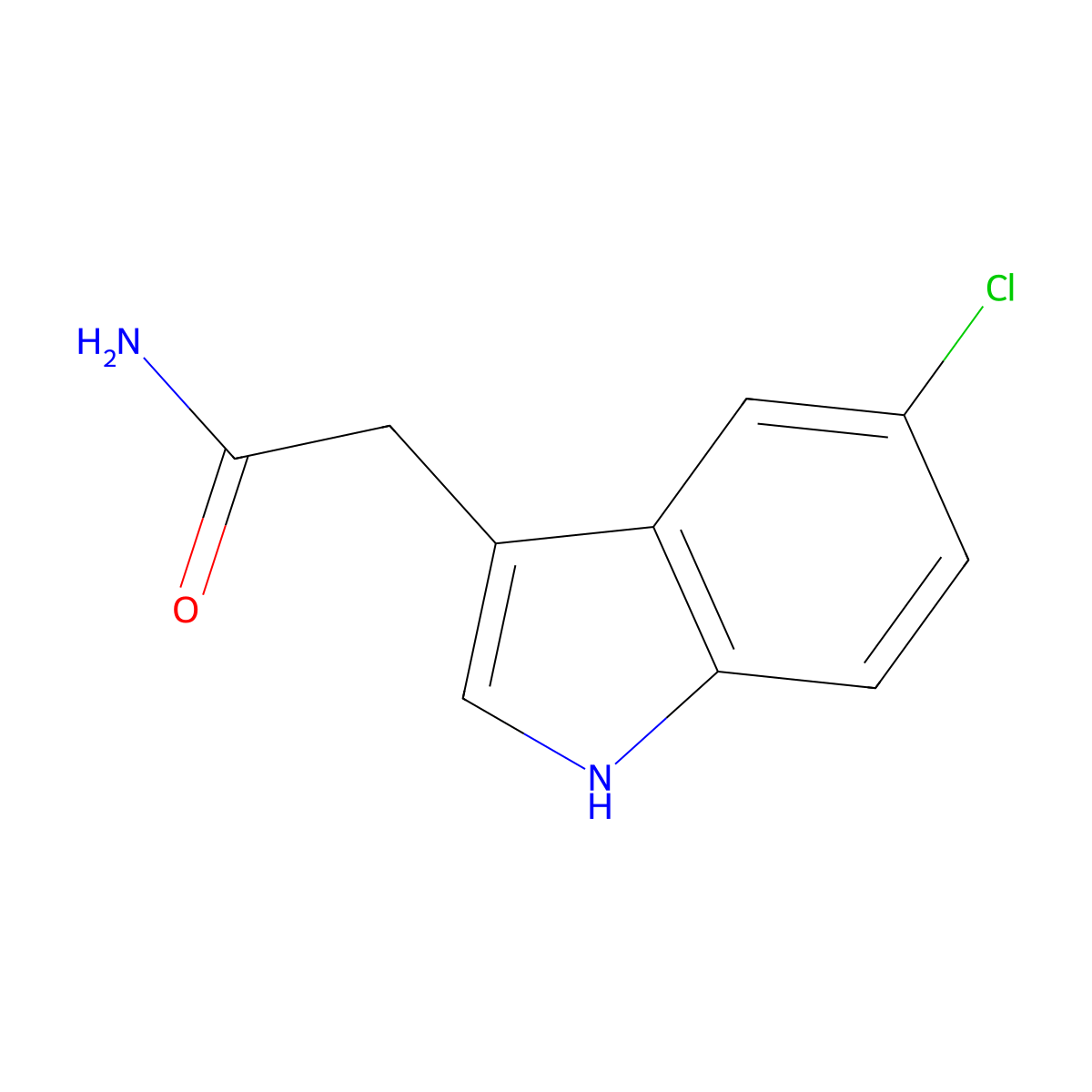 2-(5-Chloro-1H-indol-3-yl)acetamide molecular structure, CAS 1044772-39-5