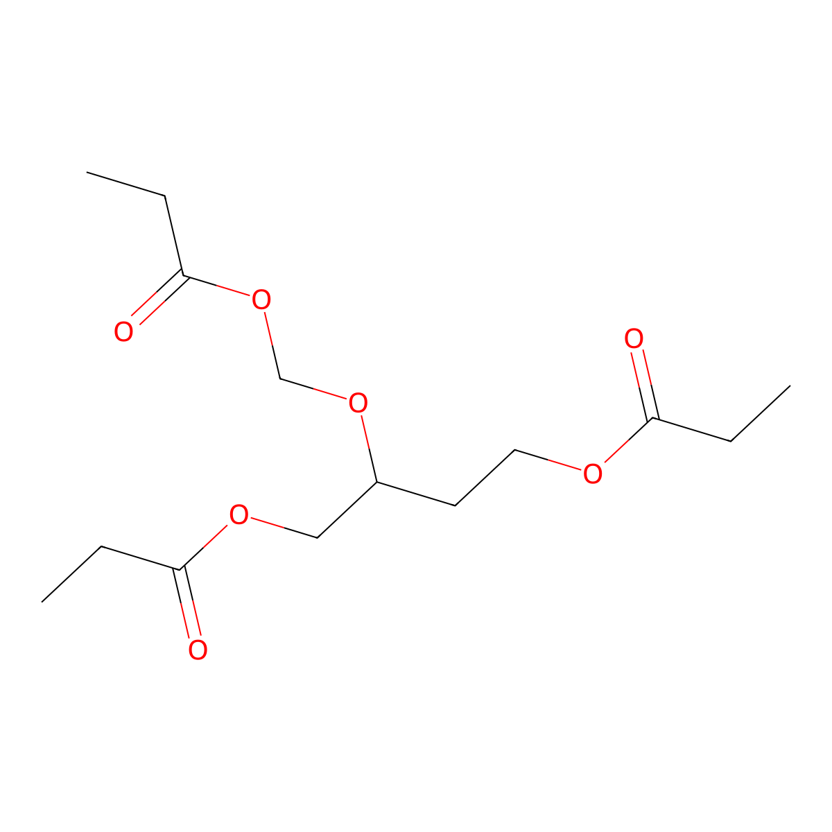 2-((Propionyloxy)methoxy)butane-1,4-diyl dipropionate molecular structure, CAS 104478-28-6