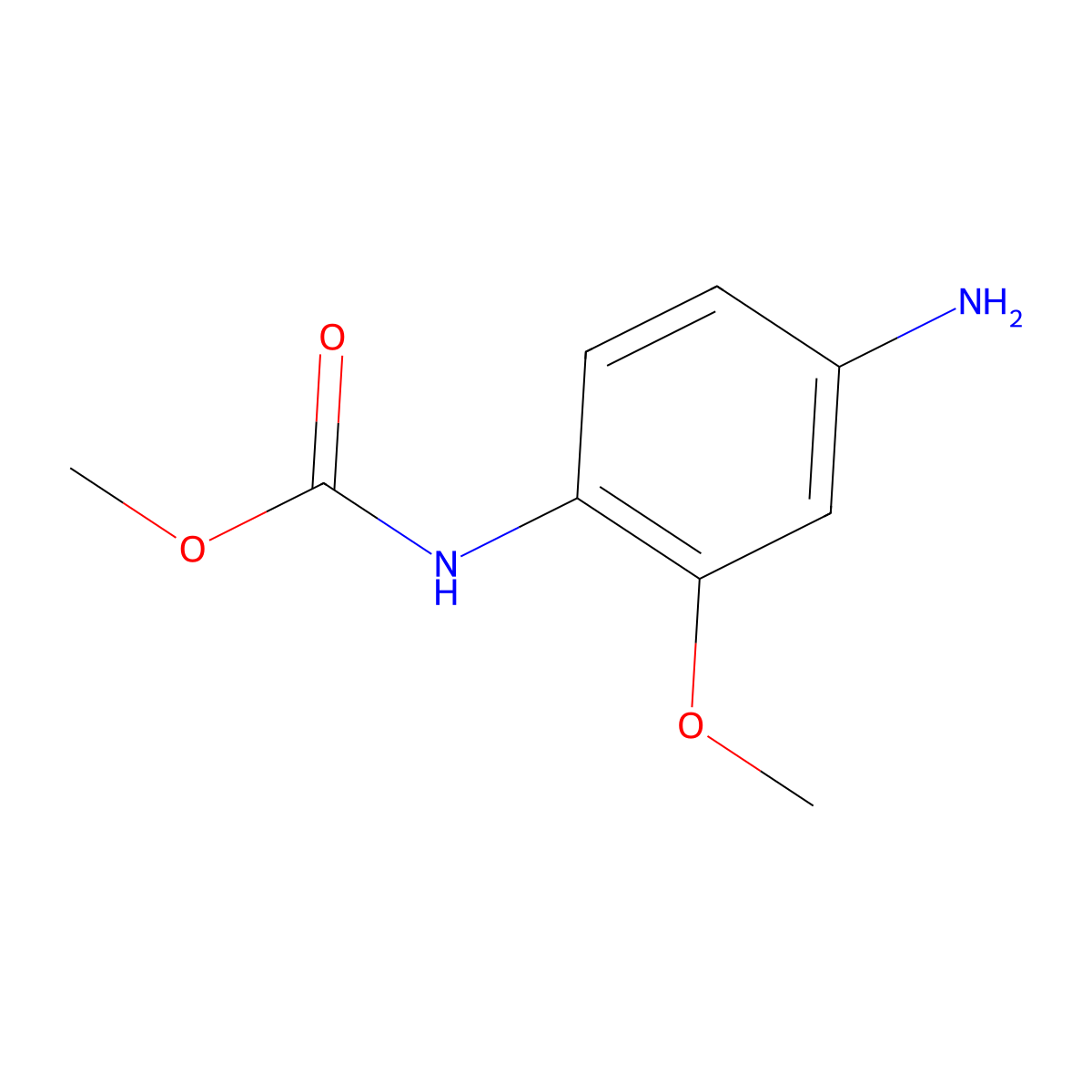 Methyl (4-amino-2-methoxyphenyl)carbamate molecular structure, CAS 104478-98-0