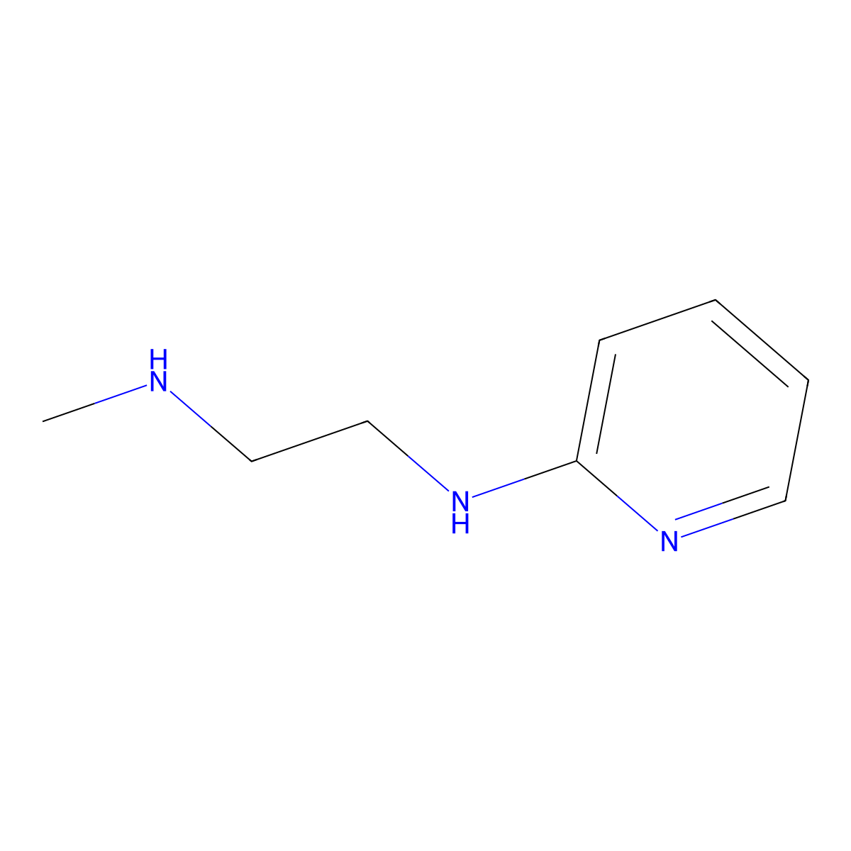 N-[2-(methylamino)ethyl]pyridin-2-amine molecular structure, CAS 104484-59-5