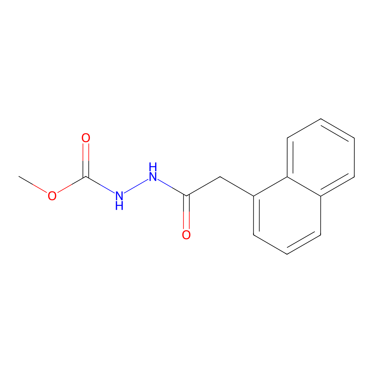 Methyl 2-(1-naphthylacetyl)hydrazinecarboxylate molecular structure, CAS 104484-82-4