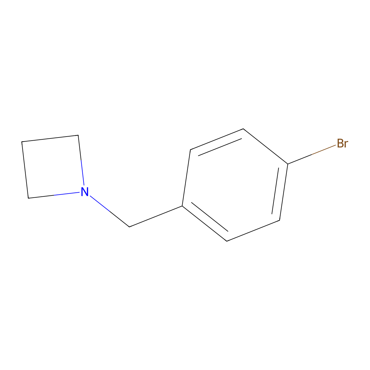 1-(4-Bromobenzyl)azetidine molecular structure, CAS 1044924-69-7