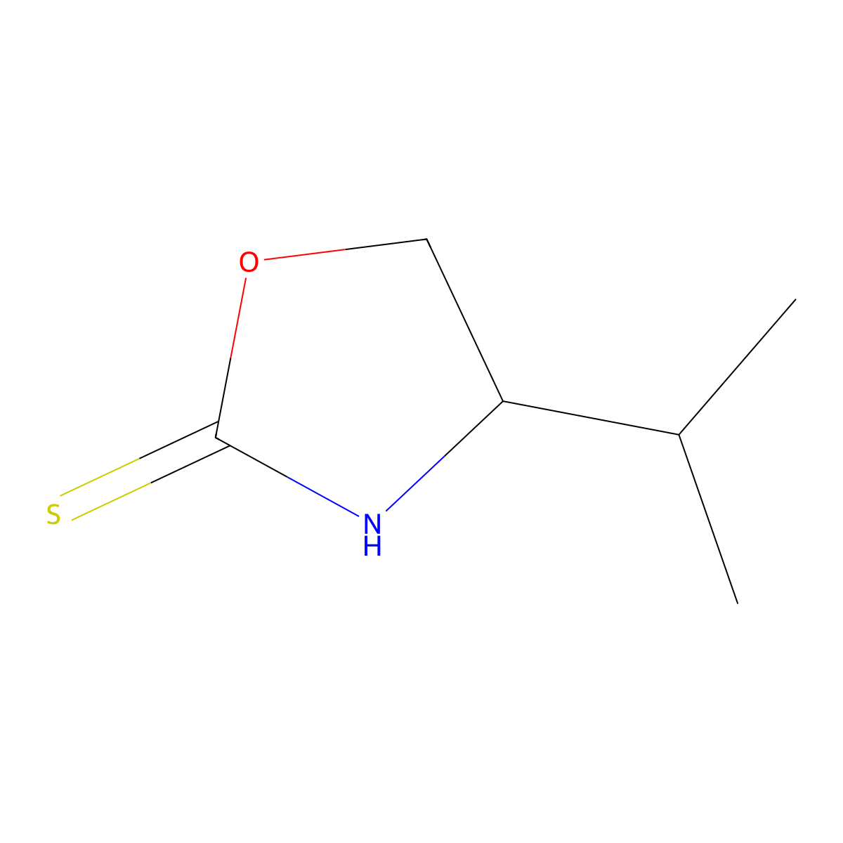 (S)-4-Isopropyloxazolidine-2-thione molecular structure, CAS 104499-08-3