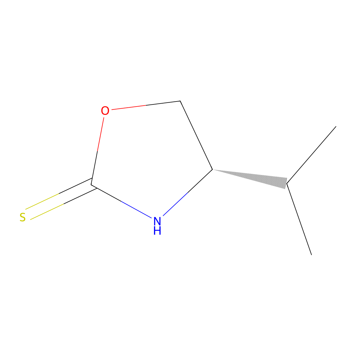 (S)-4-Isopropyloxazolidine-2-thione molecular structure, CAS 104499-08-3