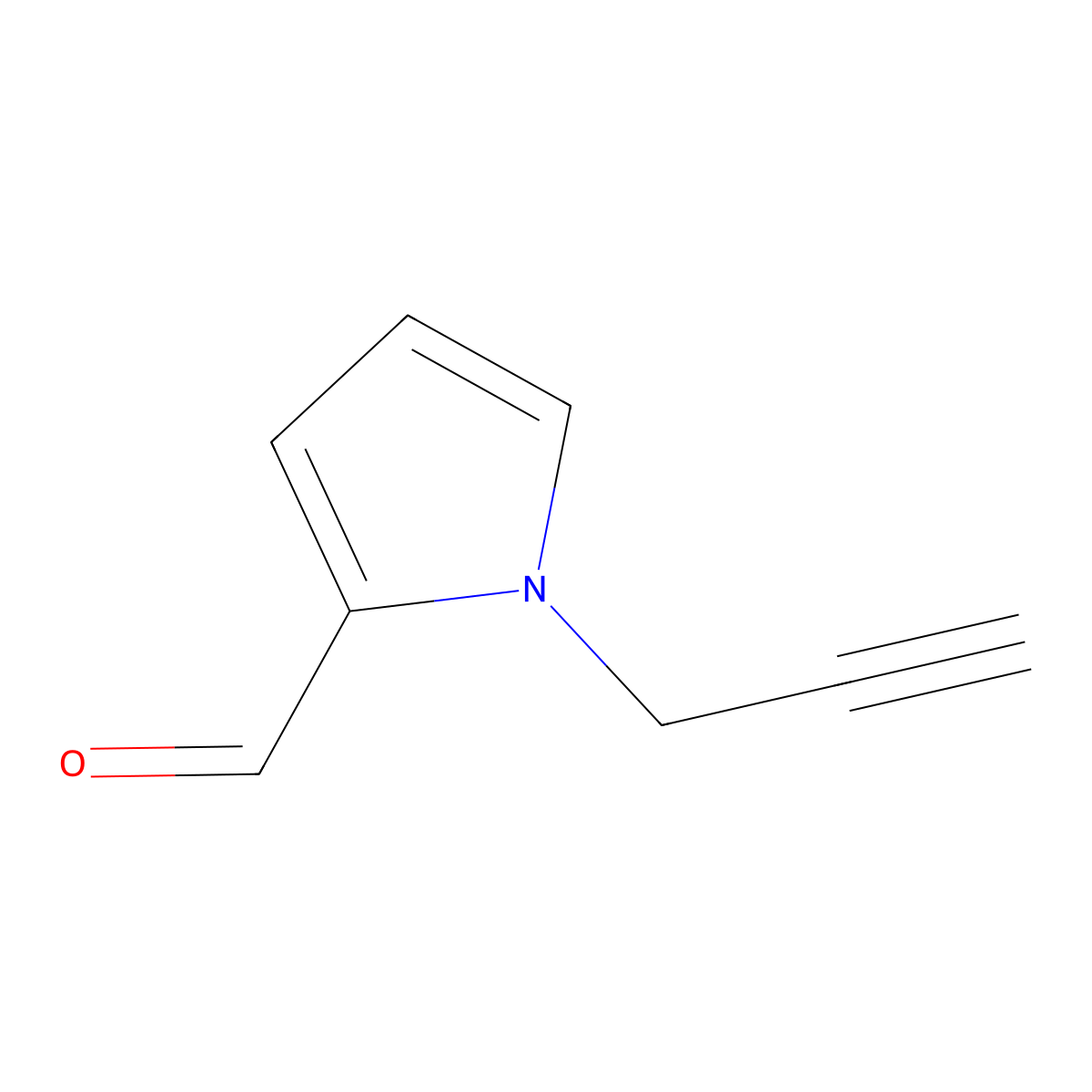1-(Prop-2-yn-1-yl)-1H-pyrrole-2-carbaldehyde molecular structure, CAS 104501-02-2