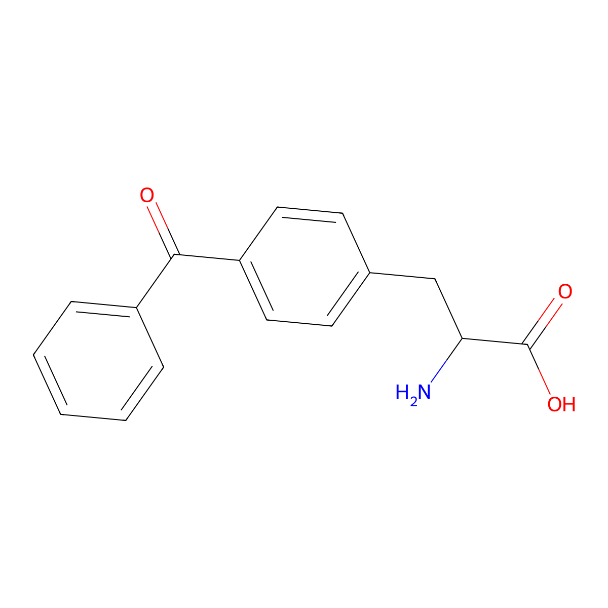 2-amino-3-(4-benzoylphenyl)propanoic Acid molecular structure, CAS 104504-39-4