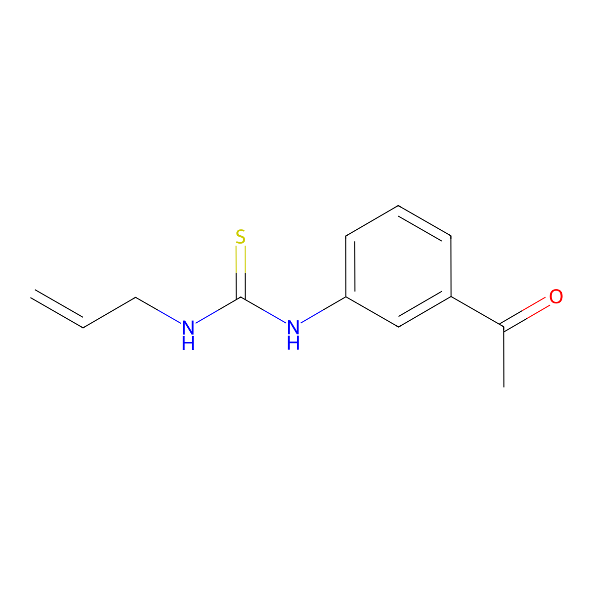 1-(3-Acetylphenyl)-3-allyl-2-thiourea molecular structure, CAS 104509-97-9