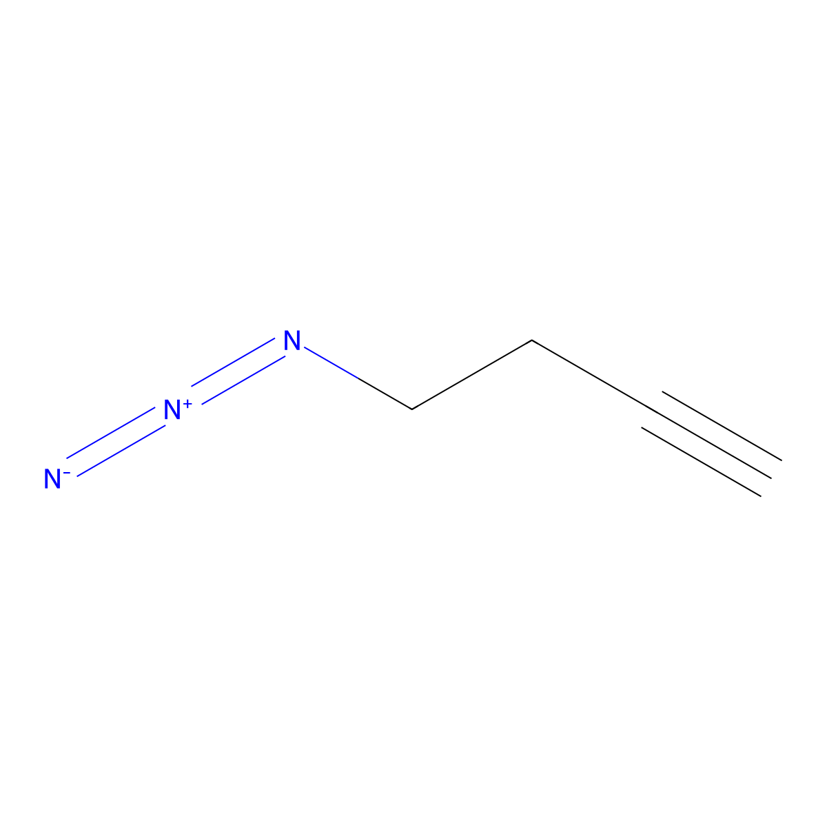 4-Azido-1-butyne molecular structure, CAS 10451-00-0