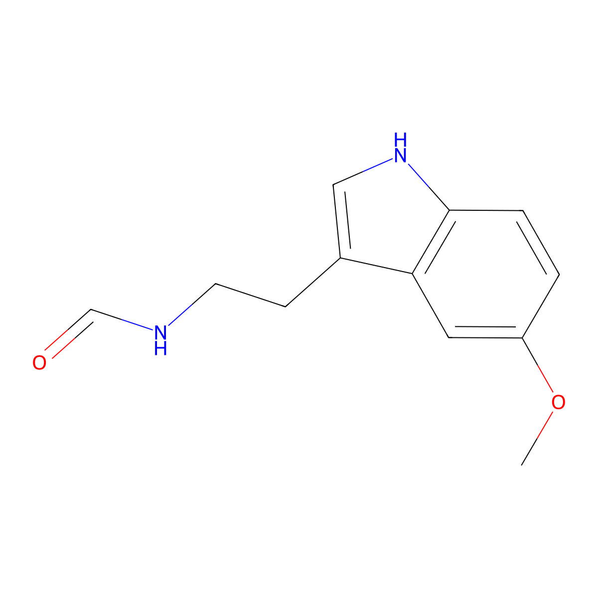 Formamide, N-[2-(5-methoxy-1H-indol-3-yl)ethyl]- molecular structure, CAS 104510-12-5