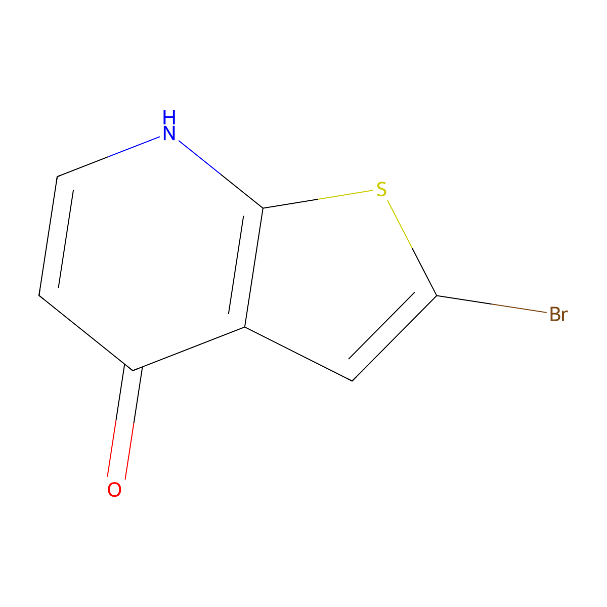 2-Bromothieno[2,3-b]pyridin-4-ol molecular structure, CAS 104514-90-1