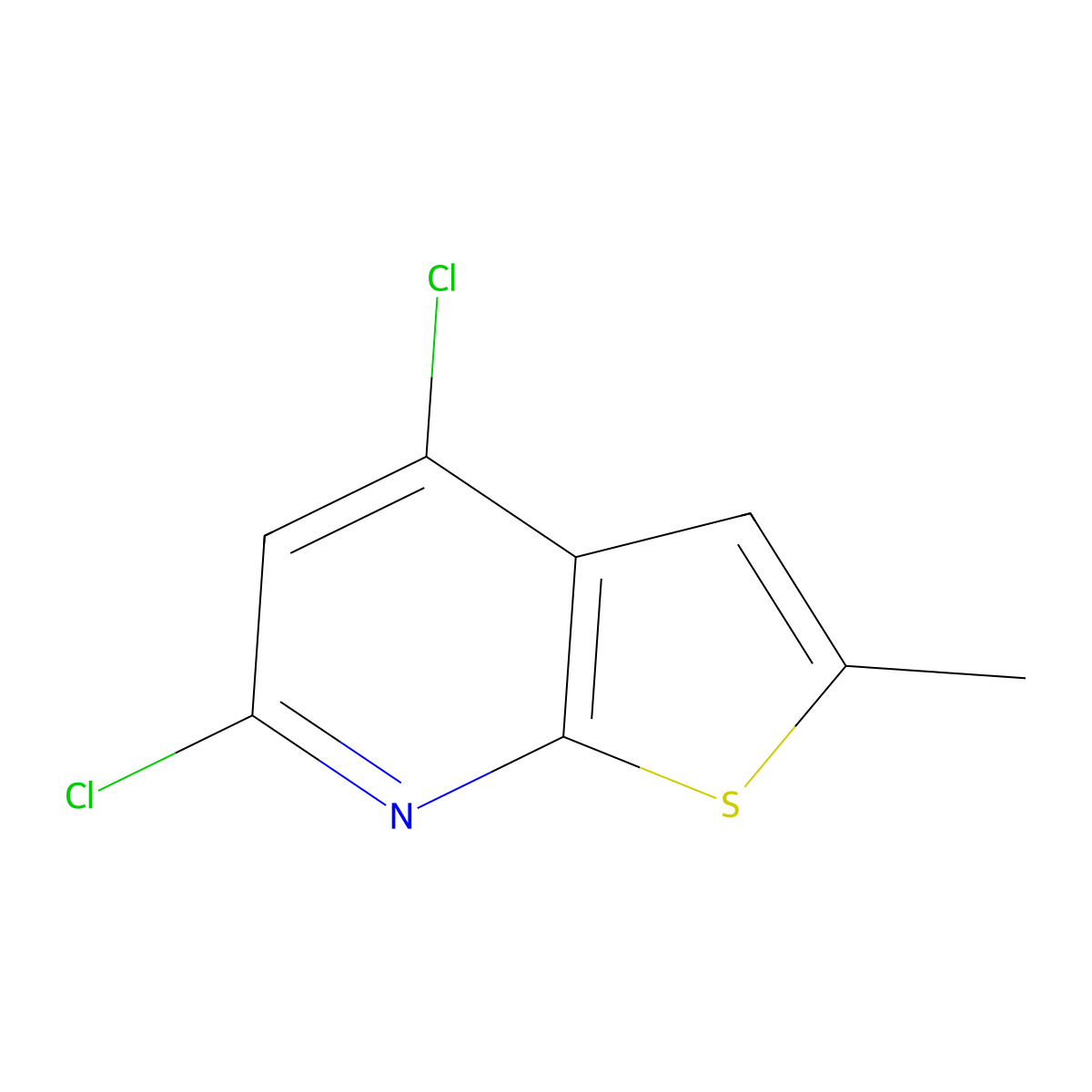 4,6-Dichloro-2-methylthieno[2,3-b]pyridine molecular structure, CAS 104515-21-1