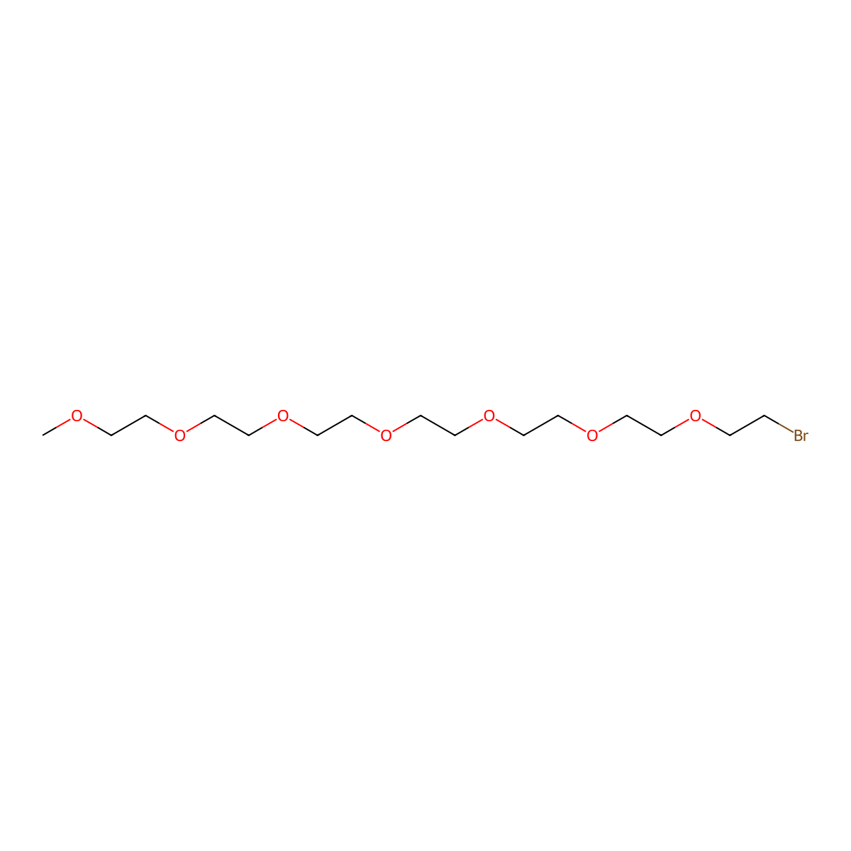 22-Bromo-2,5,8,11,14,17,20-heptaoxadocosane molecular structure, CAS 104518-25-4