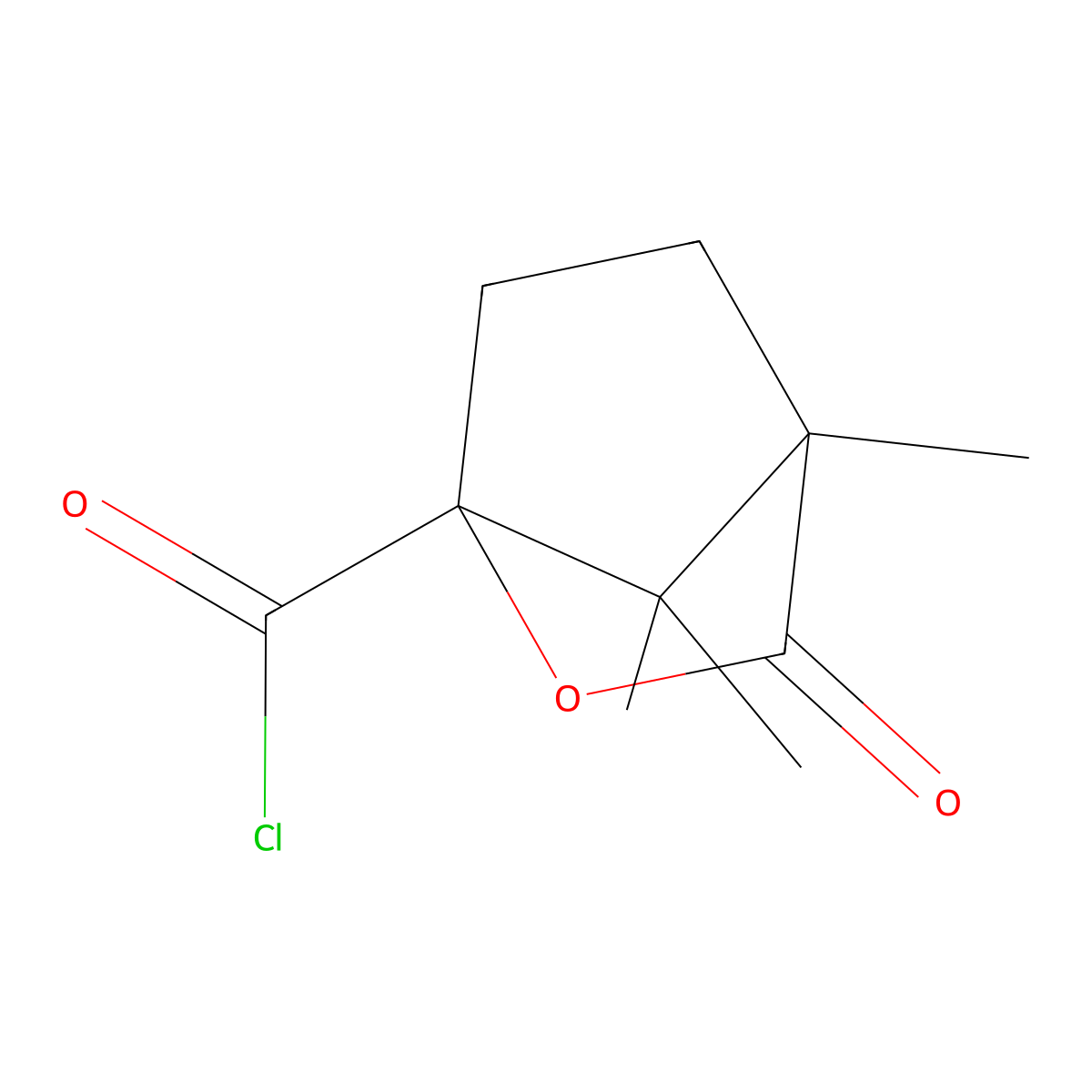 (1R)-(+)-Camphanic chloride molecular structure, CAS 104530-16-7