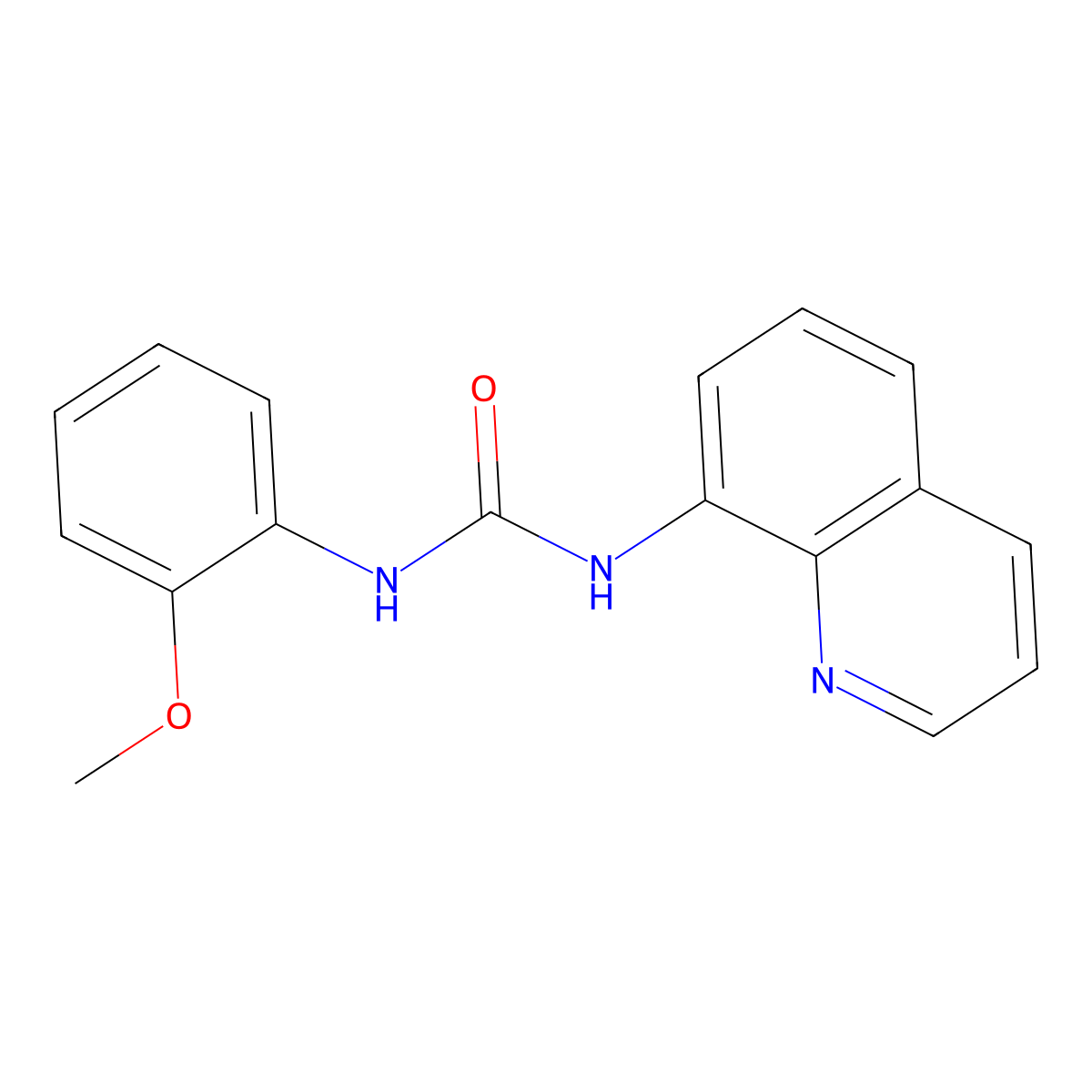 1-(2-Methoxyphenyl)-3-quinolin-8-ylurea molecular structure, CAS 104531-64-8