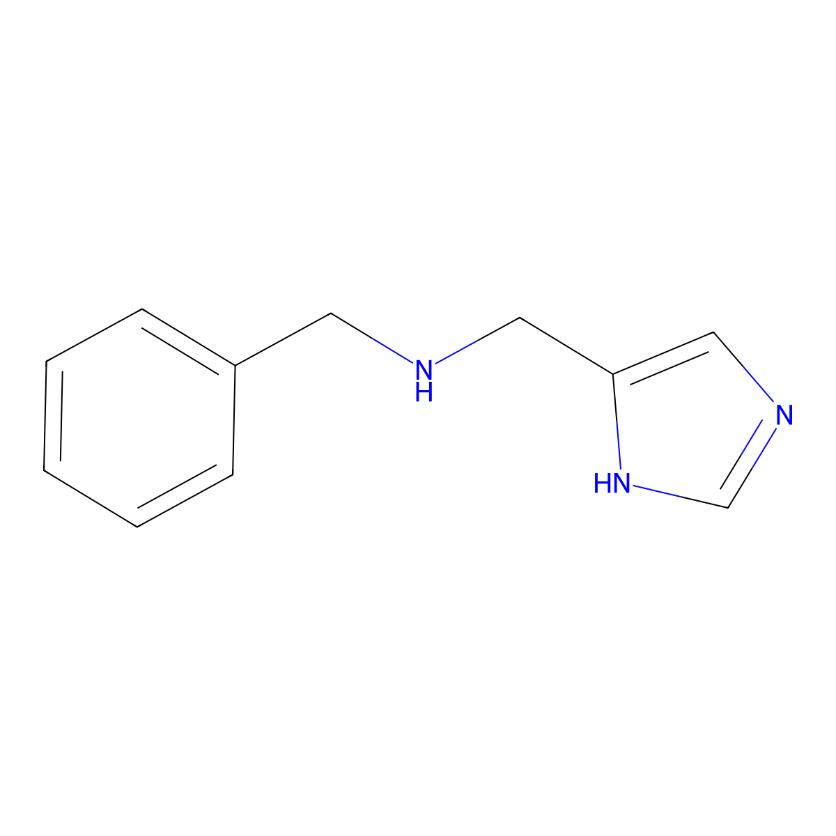 Benzyl[(1H-imidazol-5-YL)methyl]amine molecular structure, CAS 1045312-01-3