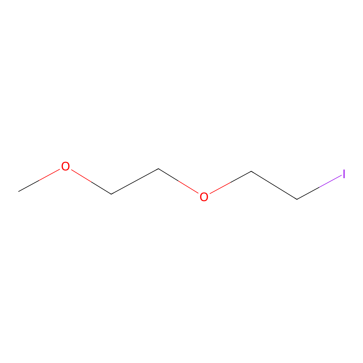 1-Iodo-2-(2-methoxyethoxy)ethane molecular structure, CAS 104539-21-1