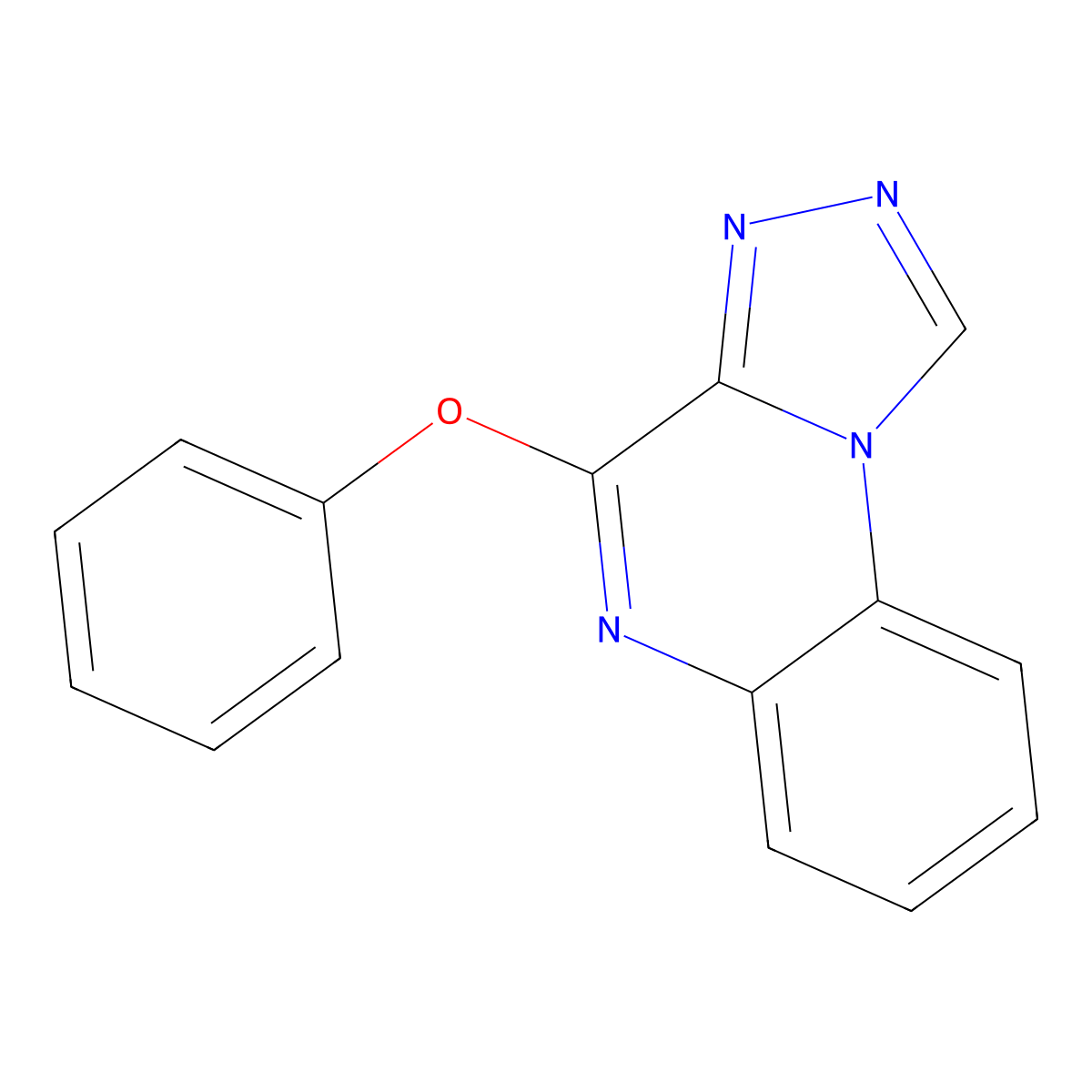 Phenyl [1,2,4]triazolo[4,3-a]quinoxalin-4-yl ether molecular structure, CAS 104555-77-3