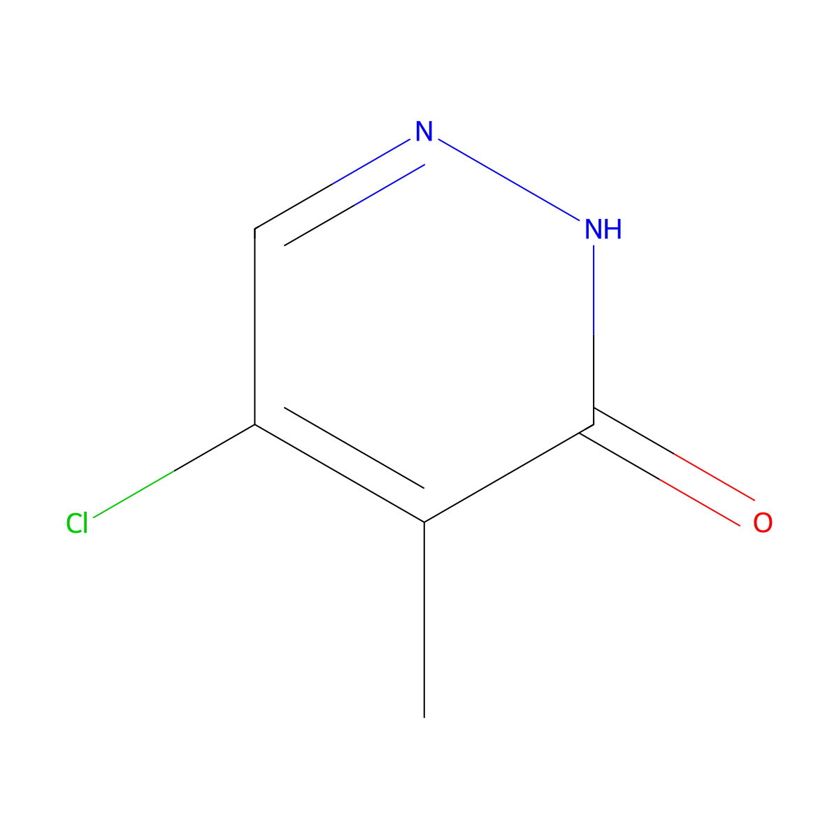 5-Chloro-4-methyl-2,3-dihydropyridazin-3-one molecular structure, CAS 104566-45-2