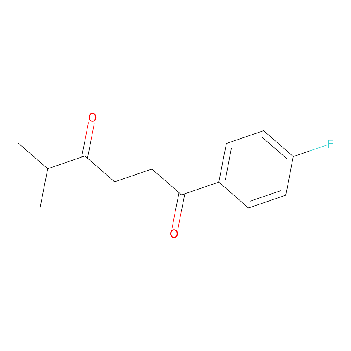 1-(4-Fluorophenyl)-5-methyl-1,4-hexanedione molecular structure, CAS 104568-68-5