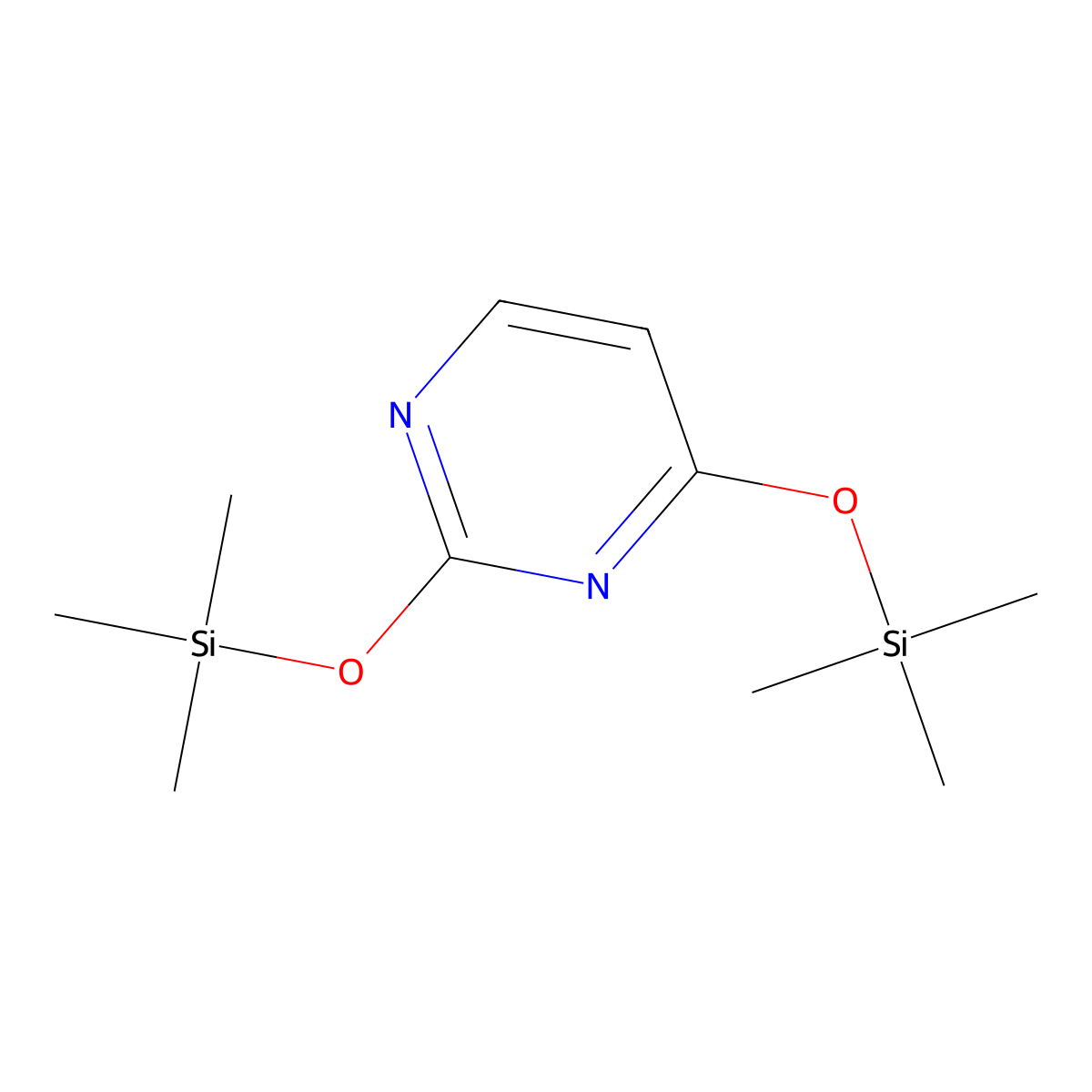 2,4-Bis(trimethylsiloxy)pyrimidine molecular structure, CAS 10457-14-4