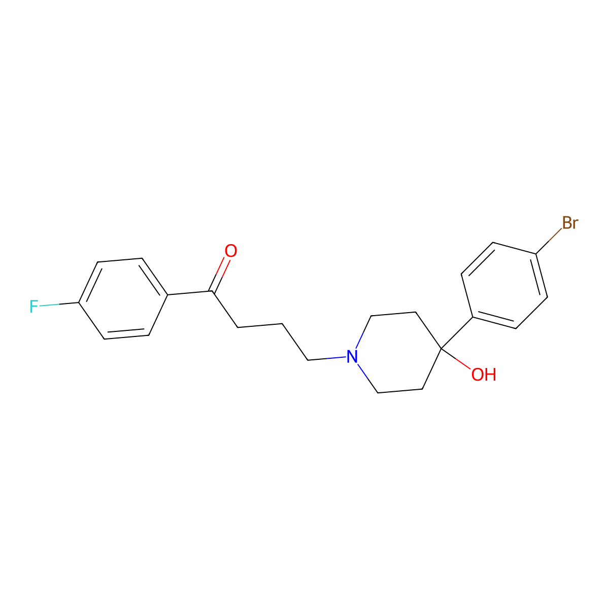 Bromperidol molecular structure, CAS 10457-90-6